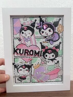 Sanrio Kuromi Diamond Art Framed Wall Decor